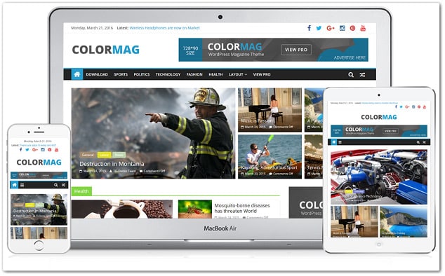 ColorMag Ücretsiz WordPress Teması