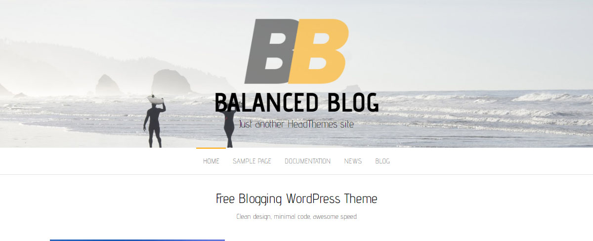 Balanced Blog WordPress Teması