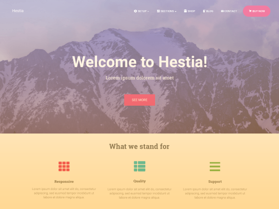 Hestia WordPress Tema