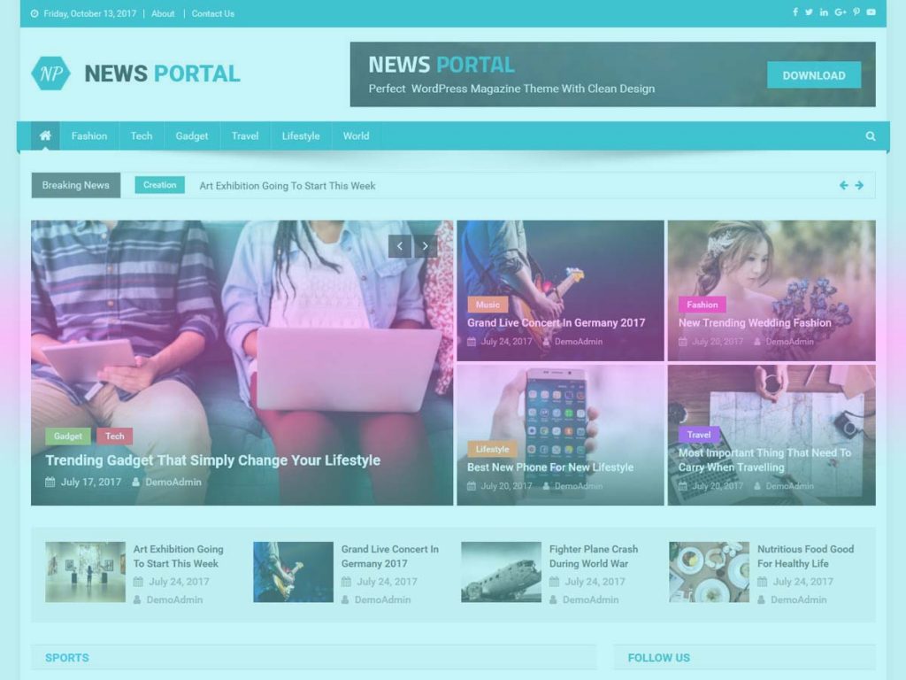 News Portal WordPress Theme