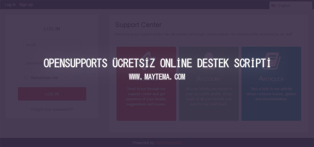 Online Destek Scripti – OpenSupports